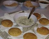 Foto del paso 6 de la receta: Mini arepas con queso rallado fritas y rellenas de morcilla!