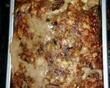 A picture of step 8 of Bacon, Mushroom, Swiss Meatloaf.