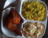 Fried Rice/chicken peri peri/egg salad recipe step 8 photo