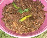 A picture of step 3 of Phaliyaan Gosht.