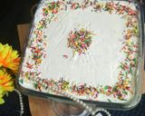 A picture of step 21 of Pineapple Ice-cream Poke Cake.
