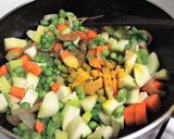 A picture of step 3 of Lemony Vegetable, Soya & Lobia Stew.