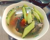 Hình bước làm 5 của món Canh chua cá sộp dọc mùng