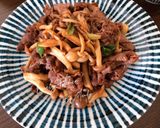 沙茶雙菇炒牛肉的食譜步驟4照片