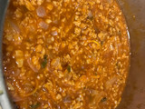 Salsa de tomate y soja texturizada