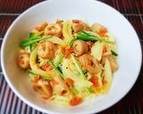 Hình bước làm 5 của món Bún LÒNG xào nghệ
