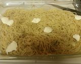 A picture of step 3 of Garlicky Chicken and pepperoni Parmesan bake.