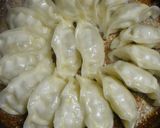 A picture of step 6 of Crispy Winged Gyoza with Grated Cheese.