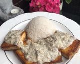 Sült tofu fehérboros gombamártással 🍄 recept fázis 11 fotója