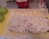 A picture of step 3 of California Rolls.