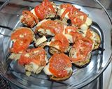Foto del paso 4 de la receta: Pastel de berenjenas con salsa de repollo al pesto