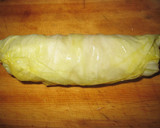 A picture of step 3 of Crabstick Cabbage Wraps.