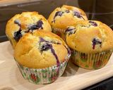 รูปขั้นตอนการทำที่ 5 ของ บลูเบอร์รี่มัฟฟิน Blueberry Muffins