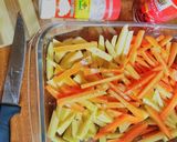 A picture of step 2 of Carrot&potato fries wit breadcrumbs 🍟#5orlessingredientscontest.