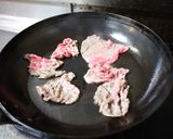 A picture of step 2 of Beef and Maitake Mushroom Stir Fry with Butter Soy Sauce.