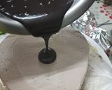 A picture of step 10 of Chocolate Mirror Glaze Cake without Egg, Maida & heart cake Mold.
