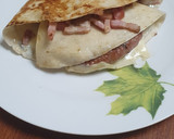 Foto del paso 7 de la receta: Wrap de hamburguesa, bacon y queso roquefort