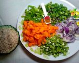 A picture of step 1 of Dambun shinkafa 2.