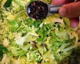 A picture of step 3 of Sauerkraut Made with a Head of Cabbage and On-Hand Ingredients.