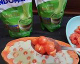 Foto langkah ke 4 dari resep Papaya Pudding with Creamy Matcha.