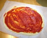 A picture of step 4 of Crispy 5-Minute Pizza Crust (with no proofing).