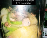A picture of step 1 of Carrot cucumber smoothie.