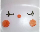 A picture of step 3 of Charaben Stick Ham on Rice Dokin-chan.