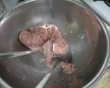 A picture of step 3 of Tsukune Winter Melon Soup.