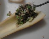 A picture of step 18 of Veggie Stuffed Yellow Zucchini Squash.
