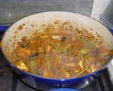 A picture of step 6 of Authentic Malaysian Style Vegetable Curry.