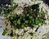 A picture of step 1 of Soya Square parantha.