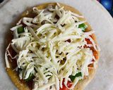 A picture of step 9 of Wheat flour pizza no oven no yeast.