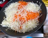 A picture of step 3 of Veggie Tofu Lumpia.