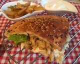 A picture of step 4 of Turkish Shawarma with Turkish Doner Bread.