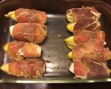 A picture of step 1 of California Farm Prosciutto Chicory in Bechamel Sauce.