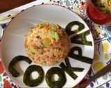 A picture of step 5 of Japanese Fried Rice.