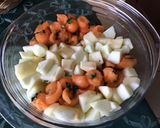 Une image de l'étape 6 de Salade de fruits pommes melon menthe vanille citron.