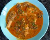 A picture of step 9 of Mutton paya seashore style.