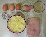 Sajtos-sonkás tojáskorong recept fázis 1 fotója