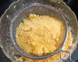 A picture of step 2 of Mohanthal (Besan Burfi).