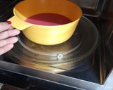A picture of step 4 of Eggless Microwave Red Velvet Cake.