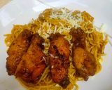Foto langkah ke 7 dari resep Spagheti with Chicken wings.