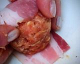 Baconba tekert fasírt recept fázis 2 fotója