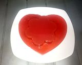 Foto langkah ke 10 dari resep Pudding Buah Semangka (Special Hari Valentine).