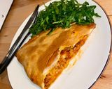 Une image de l'étape 6 de Chausson chorizo & mozzarella façon calzone.
