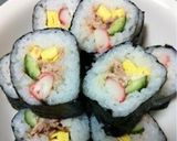 A picture of step 13 of Kids' Favorite Salad Roll.