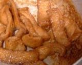 A picture of step 3 of Teriyaki Aburaage for Bento.