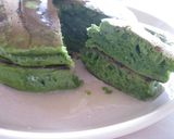 A picture of step 7 of Just Mix and Cook - Soft Matcha Pancakes.