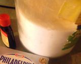 A picture of step 1 of sunshines oreo cream cheese pie.