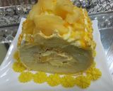 A picture of step 11 of Mango Cake Swiss role.